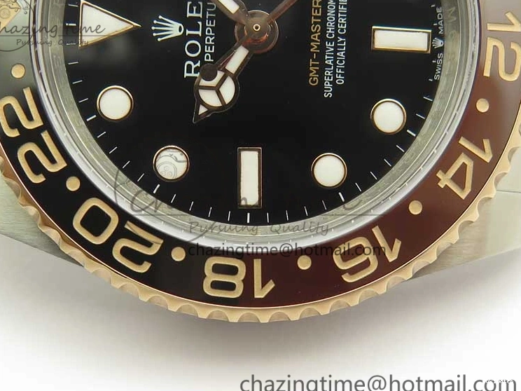 SS SS RG II Edition Black RG Black Bezel Best Dial GMF 126711CHNR 904L on GMT-Master Ceramic 904L Brown A2836 Bracelet 0510